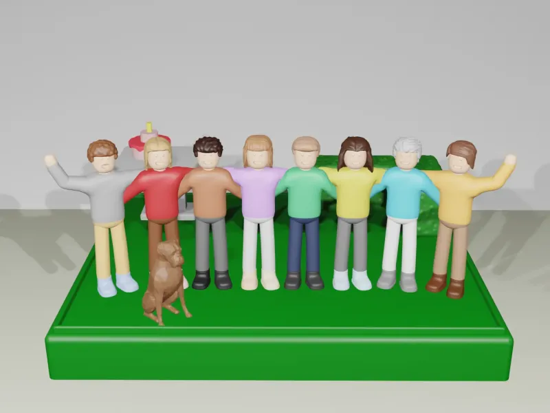 8-fos-3d-nyomtatott-csaladi-portre